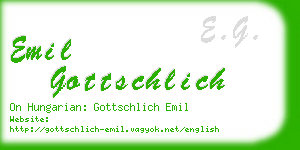 emil gottschlich business card
